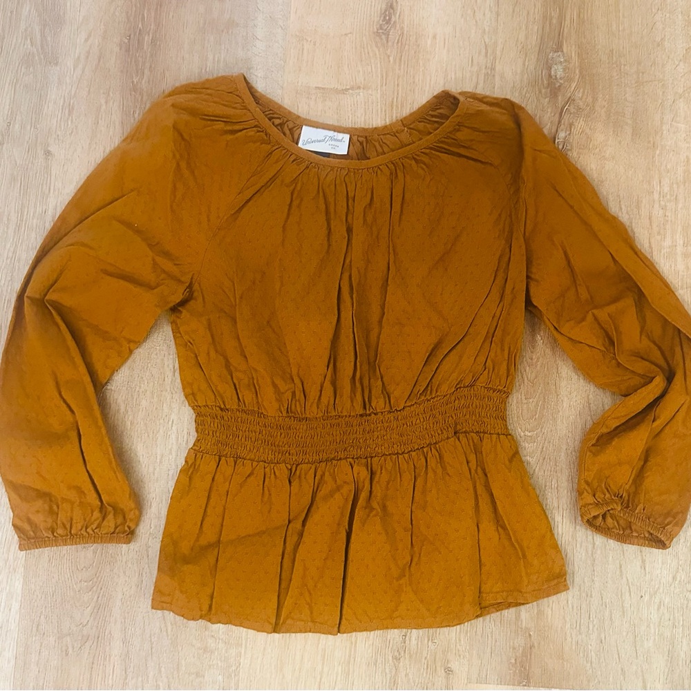 Universal Thread Women's Mustard Long Sleeve Blouse (NWOT)